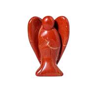 HUFFA Pezzi da Intaglio in Cristallo Naturale da 2 Pollici - Artigianato Decorativo in Pietra Grezza for casa e Ufficio(2inchredjasper)