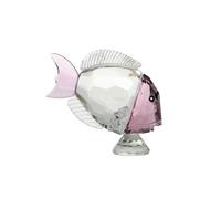 HUFFA Piccoli Ornamenti di Animali in Cristallo - Duobao Kiss Fish for Decorazioni for la casa e Regali(Pink)