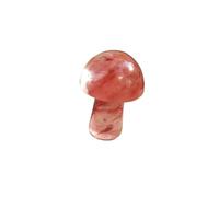 HUFFA Piccolo Fungo in Giada di Cristallo - Miniatura Decorativa da 2 cm for vasi da Fiori e acquari(WatermelonCrystalSynthesis)