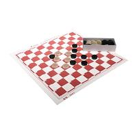 HUFFA Portable International Drafts Set Tradizionale Gioco da Tavolo Scacchi 100 Quadrati