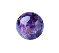 HUFFA Sfera di Cristallo di Ametista Naturale da Sogno - Piccolo Ornamento Rotondo for Decorazioni for la casa e progetti Fai-da-Te(5.5-6cm)