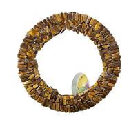 HUFFA Specchio Piatto Rotondo Fatto a Mano in Ghiaia di Cristallo Naturale - Specchio for Il Trucco for Gli Amanti della Bellezza(Tiger'seye)