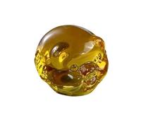 HUFFA Statuetta dei dodici maiali dello Zodiaco: Eleganti Oggetti Artigianali in Vetro for la Decorazione del Soggiorno(Yellow,9cm)