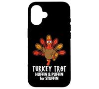 Huffin and Puffin for Stuffin Thanksgiving Turkey Trot 2025 Custodia per iPhone 16