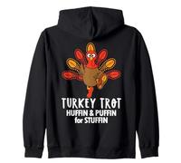 Huffin And Puffin for Stuffin Thanksgiving Turkey Trot 2025 Felpa con Cappuccio