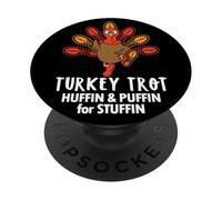 Huffin and Puffin for Stuffin Thanksgiving Turkey Trot 2025 PopSockets PopGrip Adesivo