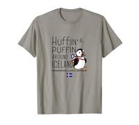 Huffin' & Puffin Intorno all'Islanda - Souvenir di Avventura nordica Maglietta