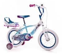 Huffy 14 Pollici, Bicicletta Disney Frozen Luxury Bambina, Azzurro