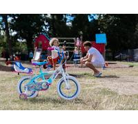 Huffy 14 Pollici, Bicicletta Disney Frozen Luxury Unisex-Baby, Azzurro