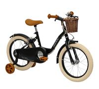 Huffy Bici vintage per bambini da 5 a 7 anni, colore nero opaco