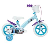 Huffy Disney Frozen - Bicicletta da bambina, 3-5 anni + stabilizzatori, colore: Blu e Bianco