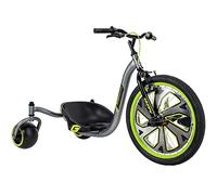 Huffy Green Machine Drift Trike Stunts Drifts and Spins Fun Action Pack Thrill Kart, verde, grigio e nero