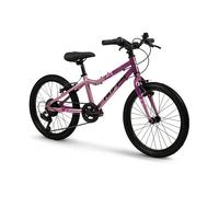 Huffy 20 pollici Literide Junior Alloy 7 velocità bicicletta - Neon Nebula rosa e grigio, per bambini dai 5 ai 9 anni