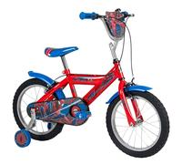 Bicicletta Bambino 16" Spiderman Con Rotelle