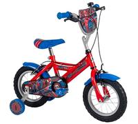 Huffy Marvel Spider-Man Bike - Bicicletta per bambini da 3 a 9 anni, per bambini da 12 pollici e 14 pollici, doppio freno a cerchione, stabilizzatori staccabili, sedile regolabile, colore: rosso