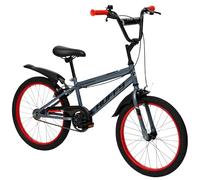 Huffy Pro Thunder - Bicicletta da bambino da 20 pollici, 6 a 11 anni, colore: Grigio Antracite, Parziale Parziale, Manubrio in Stile BMX, Freni a doppia pinza