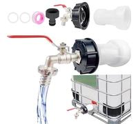 hufhnwso 3/4 Serbatoio,Rubinetto Giardino, Cisterna Acqua 1000 Litri, Tappo per Cisterna 1000L