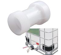 hufhnwso IBC - Adattatore S60 x 6, distanziatore IBC, accessorio per serbatoio IBC, accessorio per container dritto, filettatura grossa S60 x 6, filettatura grossa S60 x 6, con guarnizione in PVC