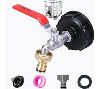 hufhnwso IBC Serbatoio Ottone Accessori Adattatore Valve for S60x6 Serbatoio acqua 1000L Connettore tubo per IBC acqua piovana