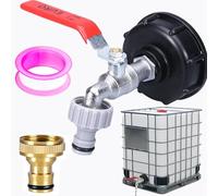hufhnwso Serbatoio Acqua 1000 Litri,bidone Acqua,cisterna Acqua 5000 Litri,tanica Acqua con Rubinetto