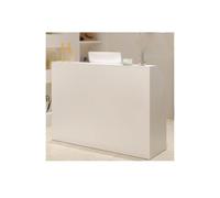 HUFIREHU Bancone Reception Bancone Reception Bancone Di Negozio Bancone Vendita Bancone Casse Con Cassetto Banco Reception Ufficio Tavolo Da Banco Cassa Al Dettaglio Mobilità Reception Bianco Mdf(Whit