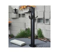 HUFIREHU Colonna d'Acqua Fontana A Colonna da Giardino Colonna d'Acqua da Esterno Acciaio Inox Rotonda Colonnina Acqua Giardino Fontanella A Colonna con Rubinetto Acqua(95 * 8.9CM/37.4 * 3.5in,F)
