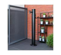 HUFIREHU Colonna d'Acqua Fontana A Colonna da Giardino Colonna d'Acqua da Esterno Acciaio Inox Rotonda Colonnina Acqua Giardino Fontanella A Colonna con Rubinetto Acqua(95 * 6CM/37.4 * 2.4in,A)