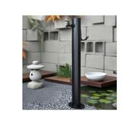 HUFIREHU Colonna d'Acqua Fontana A Colonna da Giardino Colonna d'Acqua da Esterno Acciaio Inox Rotonda Colonnina Acqua Giardino Fontanella A Colonna con Rubinetto Acqua(95 * 4.5CM/37.4 * 1.8in,B)