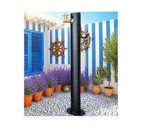HUFIREHU Colonna d'Acqua Fontana A Colonna da Giardino Colonna d'Acqua da Esterno Acciaio Inox Rotonda Colonnina Acqua Giardino Fontanella A Colonna con Rubinetto Acqua(95 * 6CM/37.4 * 2.4in,E)