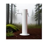 HUFIREHU Colonna d'Acqua Fontana A Colonna da Giardino Fontanella A Colonna Acciaio Inox Generico Fontana d'Acqua Indipendente Fontanella A Colonna con Rubinetto Acqua(50 * 10.5cm/19.7 * 4.1in,F)