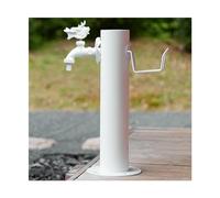 HUFIREHU Colonna d'Acqua Fontana A Colonna da Giardino Fontanella A Colonna Acciaio Inox Generico Fontana d'Acqua Indipendente Fontanella A Colonna con Rubinetto Acqua(50 * 10.5cm/19.7 * 4.1in,D)