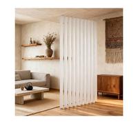 HUFIREHU Divisorio Con Lamelle Colonna Divisoria In Alluminio Schermo Divisorio A Montanti Soggiorno Separatore Di Stanze Indipendente For Uso Domestico E In Ufficio(8 sticks,220cm/86.6in)