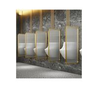 HUFIREHU Divisorio per Orinatoio Schermo Orinatoio A Parete Pannello Divisorio Sanitari Bagno Divisorio per WC con Schermo per Orinatoi per Luoghi Pubblici(Gold,Stainless Steel)