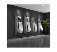 HUFIREHU Divisorio per Orinatoio Schermo Orinatoio A Parete Pannello Divisorio Sanitari Bagno Schermo Divisorio per WC A Parete per Centri Commerciali Luoghi Pubblici(Matte Black)