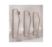 HUFIREHU Divisorio per Orinatoio Schermo Orinatoio A Parete Pannello Divisorio Sanitari Bagno Schermo Divisorio per WC A Parete per Centri Commerciali Luoghi Pubblici(Rose Gold)