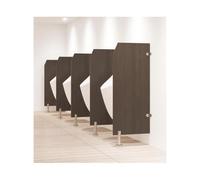 HUFIREHU Divisorio per Orinatoio Schermo Orinatoio A Parete Schermo Divisorio per WC A Parete Pannello Divisorio Sanitari Bagno Divisorio Impermeabile per Orinatoio(Walnut,45 * 120CM_Bevel)