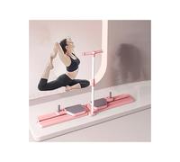 HUFIREHU Macchina Da Sci Simulata Simulatore Di Sci Per Interni Attrezzo Pieghevole Per Allenamento Sciistico Domestico Allenatore Multiuso Rinforzo Corporeo(Pink,With handrails)