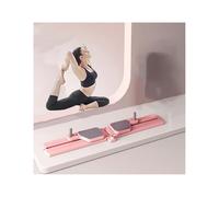 HUFIREHU Macchina Da Sci Simulata Simulatore Di Sci Per Interni Attrezzo Pieghevole Per Allenamento Sciistico Domestico Allenatore Multiuso Rinforzo Corporeo(Pink,Without handrails)