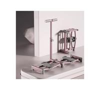 HUFIREHU Macchina Per Esercizi Di Sci Macchina Da Sci Simulata Simulatore Di Sci Per Interni Attrezzatura Fitness Sci Simulator Allenatore Multiuso Rinforzo Corporeo(Pink,Armrest type)
