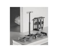 HUFIREHU Macchina Per Esercizi Di Sci Macchina Da Sci Simulata Simulatore Di Sci Per Interni Attrezzatura Fitness Sci Simulator Allenatore Multiuso Rinforzo Corporeo(Gray,Armrest type)