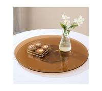 HUFIREHU Piatto Di Servizio Rotante Centrale Temperato Piatto Da Portata Rotondo Vassoio Da Portata Girevole A 360° Per Ristorante, Hotel, Cucina, Casa(60CM_ALUMINUM ALLOY BASE)