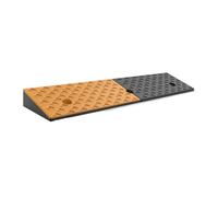HUFIREHU Rampe for Marciapiede Rampe di accesso for marciapiedi, auto, camion, biciclette, motociclette, cani, sedie a rotelle, bicolore, antiscivolo, dossi rallentatori(100*25*7CM/39.4*9.8*2.8in)