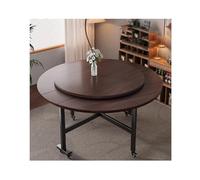 HUFIREHU Tavolo Da Pranzo Pieghevole Tavolo Da Cucina Pieghevole Versatile Allungabile Con Ruote Universali A Ribalta for Piccoli Spazi Ideale for Soggiorno, Ufficio(Walnut B,140cm)