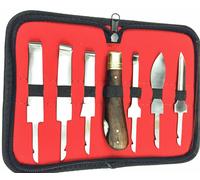 Hufmesser Rinnmesser Set Zoccolo Custodia Coltello Serramanico Intercambiabili