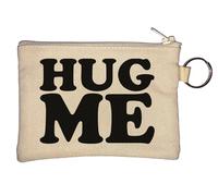 Hug Me Free Hugs Please I Need A Hug Portachiavi Portamonete Beige