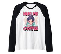 Hug Me, I'm Off Coffee Citazione divertente per il ritiro della caffeina Maglia con Maniche Raglan