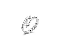 hug Rings for Couples Hand Hug Rings Hugging Hands Open Promise Ring for Women Men