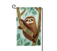 Hug Tree - Bandiere da giardino con bradipo verticale su entrambi i lati, 30,5 x 45,7 cm, per primavera, estate, stagionale, cortile, decorazione per vacanze all'aperto, taglia unica