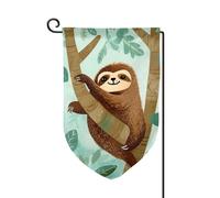 Hug Tree - Bandiere da giardino con bradipo verticale su entrambi i lati, 30,5 x 45,7 cm, per primavera, estate, stagionale, cortile, decorazione per vacanze all'aperto, taglia unica