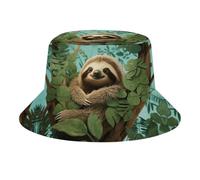 Hug Tree, cappello alla pescatora con bradipo, cappello da spiaggia, da viaggio, protezione dai raggi UV, cappello da pesca, cappello da escursionismo, unisex, stile, taglia unica 2118